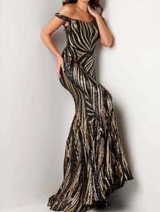 Jovani Beaded Mermaid Dress Size 8 - Picture 1 of 3