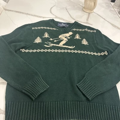 Suéter de Esquí De Colección American Living Para Hombre Novedad Talla M Algodón Tejido Años 90 Y2K Invierno Foto 1 de 4