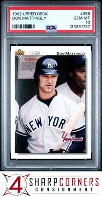 1992 cubierta superior #356 Don Mattingly Yankees PSA 10 Foto 1 de 3