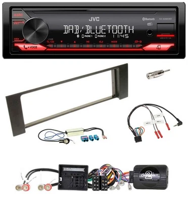 JVC Bluetooth USB DAB Lenkrad Autoradio für Audi A4 B6 00-04 Quadlock Doppel Fak - Bild 1 von 4