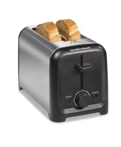 Hamilton Beach 2 Slice Toaster with Extra-Wide Slots, Black, Toast Boost 22997F - Picture 1 of 6