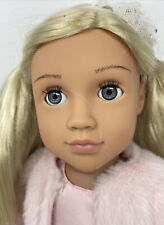 Our Generation by Battat 18-inch Doll Light Blonde Curly Hair Blue Sleepy Eyes