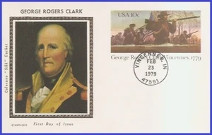 USA4 #UX78 U/A COLORANO SILK FDC   George Rogers Clark - Picture 1 of 1