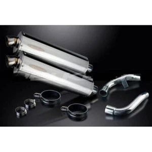 HONDA ST 1100 PAN EUROPEAN -90/02- PAIRE SILENCIEUX ECHAPPEMENT OVALE INOX 450 m - Imagen 1 de 2