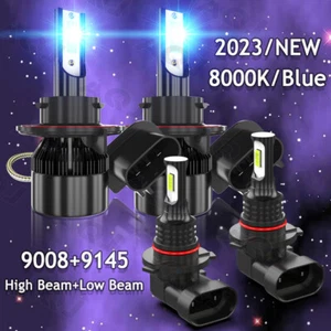 For Hummer H3 2006-2010 blue LED Headlight High/Low + Fog Light Bulbs Combo Kit - Imagen 1 de 20