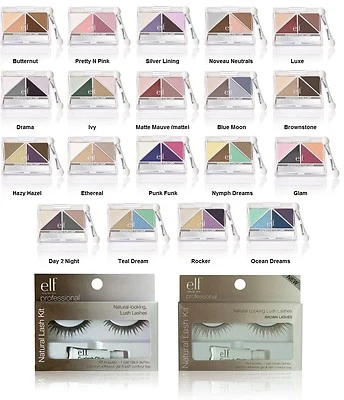 e.l.f. Brightening Eye Shadow U Pick Color with your choice of Eyelashes NEW - Image 1 of 3