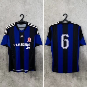 MIDDLESBROUGH 2013 2014 AWAY FOOTBALL SHIRT #6 BUTTERFIELD ADDIAS JERSEY SIZE L - Picture 1 of 10