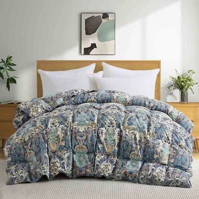 PEACE NEST Oversize Boho Paisley Flower Down Comforter King or Queen Bed Blanket