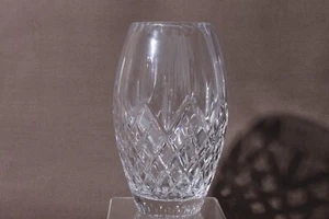 Waterford Araglin Clear Cut Crystal Flower Vase 8" - Picture 1 of 8