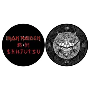 IRON MAIDEN senjutsu DJ TURNTABLE twin SLIPMAT PACK sealed - Picture 1 of 3