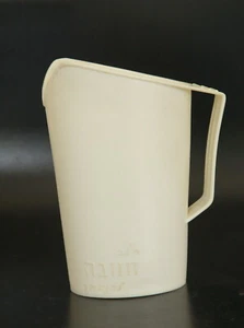 TNUVA de colección Jarra de leche de plástico blanco duradero / soporte para bolsa hecho en Israel - Imagen 1 de 9