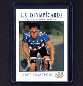 LANCE ARMSTRONG 1992 Impel Olympicards Olympic Games Cycling Card 31 PSA