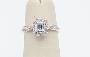 .75CT  Diamond Bridal  Engagement  Wedding Anniversary Ring 10KT Rose Gold