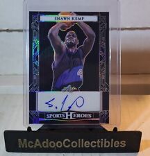2024 LEAF Metal Sports Heroes Shawn Kemp AUTO # /49 Prismatic Seattle Supersonic