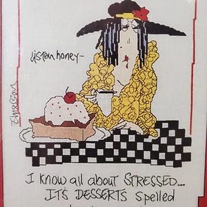 Emerson Quillin Listen Honey Life's A Stitch I Know All About Stressed Desserts - Picture 1 of 5