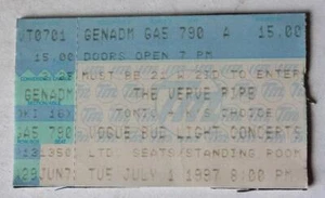 Boleto de concierto The Verve Pipe 1997 The Vogue Indianapolis Indiana Bud Light - Imagen 1 de 1