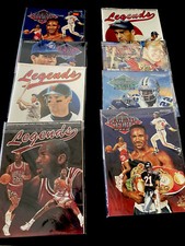 *Lot of 8* 1990s Legends Sports Memorabilia publications with UNCUT SHEETS