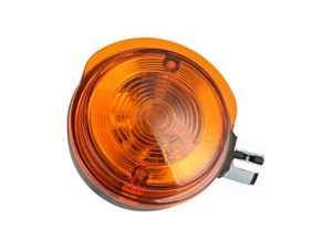 Blinker vorn, rund in Schwarz mit orangenem Glas - für Simson S50, S51, S70, SR5 - Bild 1 von 3