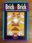 Vintage Brick by Brick Building Puzzle Spiel 1992 Binary Arts 60 Puzzles unbenutzt