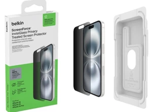 Belkin ScreenForce InvisiGlass Privacy Screen Protector iPhone 14/15/16 Plus Pro - Picture 1 of 6