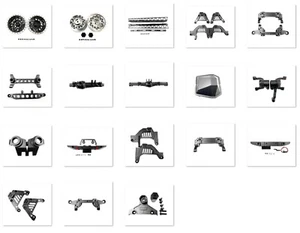Alloy metal CNC Upgrade Parts Black Fits For 1:6 Axial SCX6 Jeep Crawlers Rc Car - Picture 1 of 30
