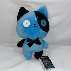 NUEVO Muñeco de Peluche Fukuya PatchPatchFriends 9” Pulgadas Mini CAT Negro y Azul - Imagen 1 de 8