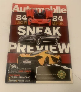 Automobile Magazine May 2013 Ripped Cover 122 Pages Corvette Ferrari McLaren - Picture 1 of 6