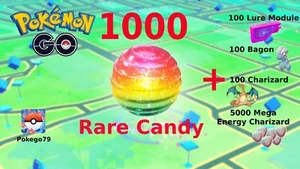 1000 Rare Candy +100 Ködermodul +100 Bagon +100+Charizard+...(Beschreibung lesen) - Bild 1 von 1