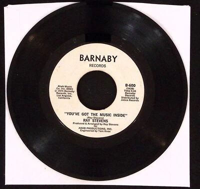 RAY STEVENS THE STREAK/YOU'VE GOT THE MUSIC INSIDE VINYL 45 VG 36-58 - Image 1 of 2