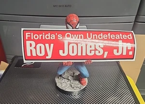 Vintage Boxing New Florida's Own Undefeated Roy Jones Jr, Bumper Sticker 11" - Picture 1 of 3