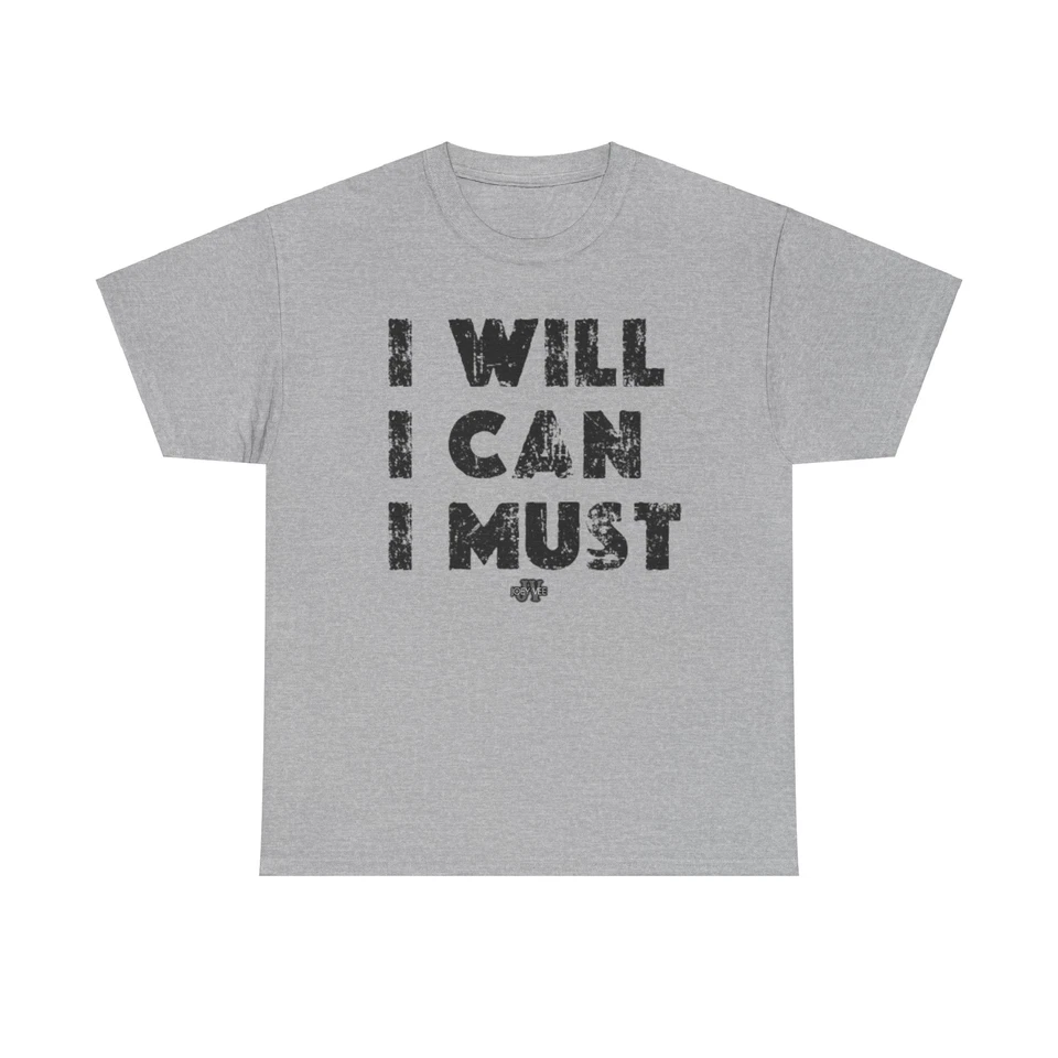 Camiseta Inspirational Motivation, camisa unissex de algodão pesado, vestuário fitness - Imagem 1 de 1