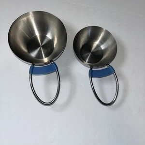 Tazas medidoras - Acero inoxidable - 1/2 taza y 1 taza - Juego de 2 piezas - Imagen 1 de 5