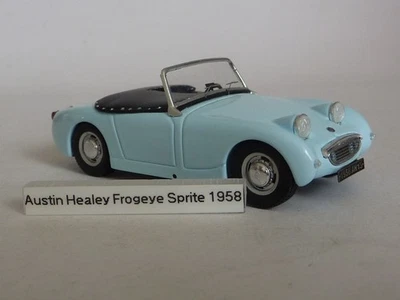 1:43 Scale Mint Austin Healey Frogeye Sprite 1958 Lt. Blue L/E by Spark Models - Image 1 of 4