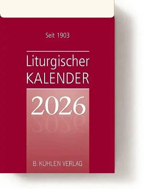 KUEHLEN VERLAG Liturgischer Kalender 2026 | Klaus Hurtz | Tagesabreißkalender Block | Kalender