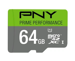 PNY P-SDUX64U185GW-GE 64GB Prime Performance Memory Card - Picture 1 of 2