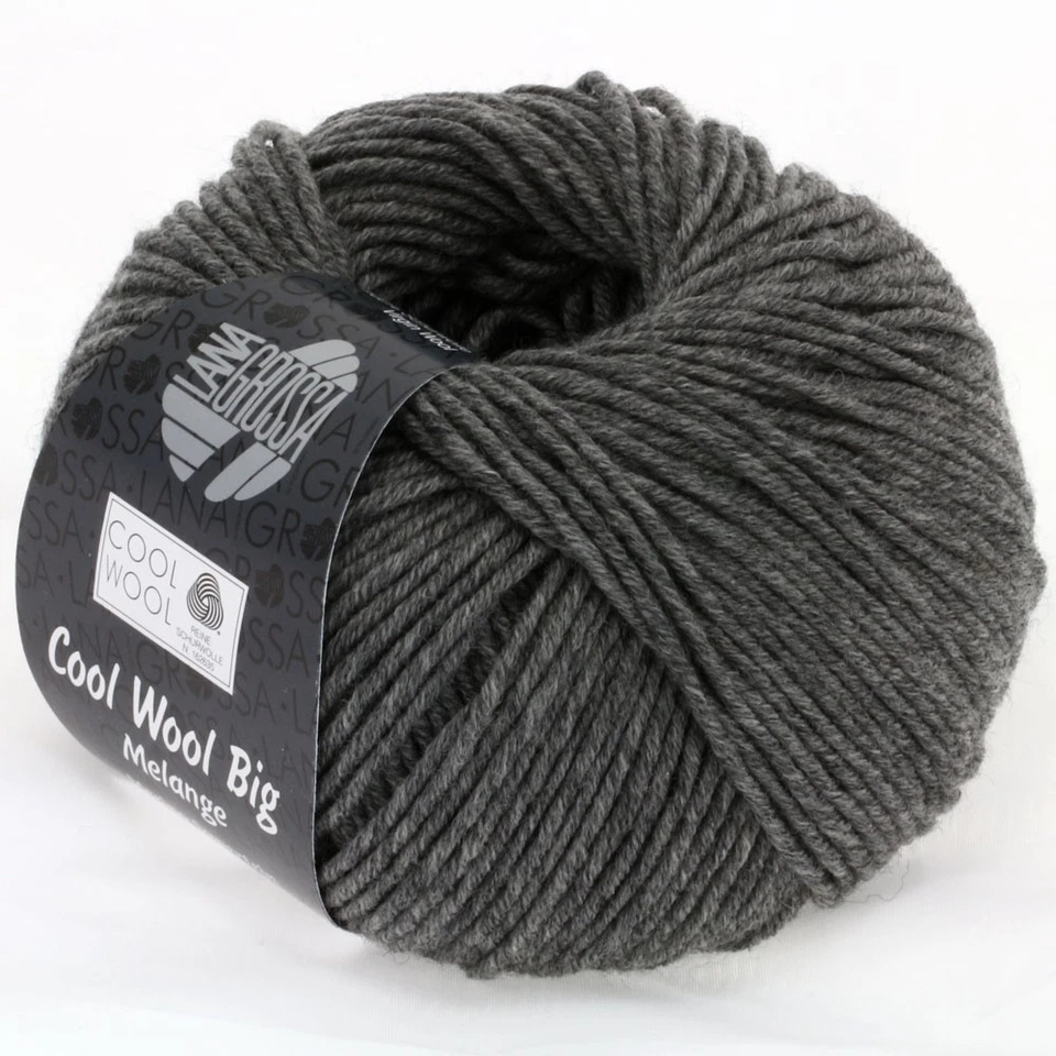 Wolle Kreativ! Lana Grossa - Cool Wool Big - Fb. 617 dunkelgrau meliert 50 g - Bild 1 von 1