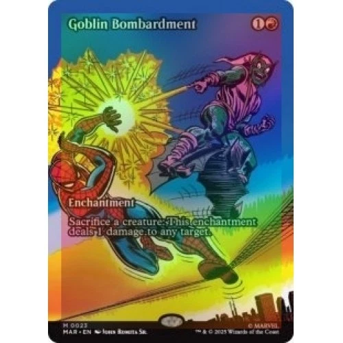 Foil Goblin Bombardment (borderless) M/NM Magic MTG Marvel Universe - Image 1 of 1