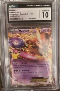 Mewtwo EX 54/99 Celebrations: Classic Collection Holo - Picture 1 of 2