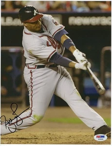 ANDRUW JONES SIGNED AUTOGRAPH 8x10 PHOTO - ATLANTA BRAVES ALL-STAR, HOF? PSA - Picture 1 of 1