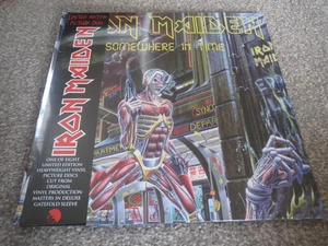 IRON MAIDEN ~SOMEWHERE IN TIME~ AWESOME LIMITED EDITION LP VINYL PICTURE DISC NW - Picture 1 of 3