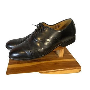 Stacy Adams Men's Black Lace Up Leather Oxford Dress Shoes (#23414) Size US 9 M - Picture 1 of 7