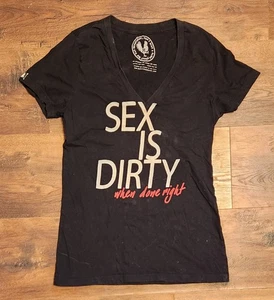 Sex Is Dirty If Done Right Badcock Apparel graphic t-shirt Medium  - Picture 1 of 4
