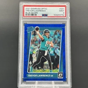2021 Optic - Prizm Rated Rookie Blue Scope Trevor Lawrence #201 (RC) PSA 9 - Bild 1 von 2