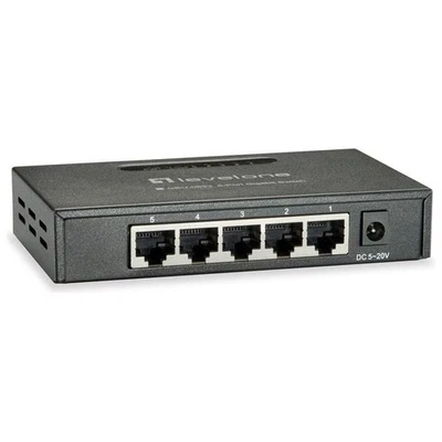 LevelOne GEU-0523 switch di rete Non gestito Gigabit Ethernet (10/100/1000) Nero - Immagine 1 di 4