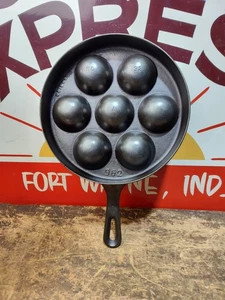 "Fully Restored" GRISWOLD CAST IRON #962 Ableskiver Pan Skillet Seasoned Flat - Picture 1 of 11