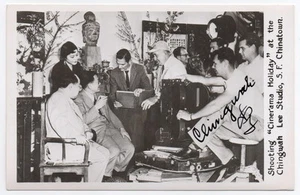 1950s Kodak Photo Post Card Hollywood Stars Chingwah Lee Autographed - Picture 1 of 2