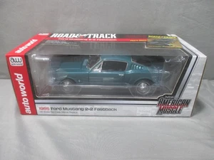 Auto World 1965 FORD MUSTANG 2+2 FASTBACK 1:18 Ertl Collectibles American Muscle - Picture 1 of 8