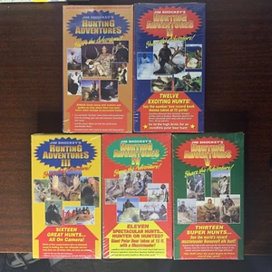 Jim Shockey's Hunting Adventures 1-5 VHS complete set: bucks, elk, boars, & more - Bild 1 von 16