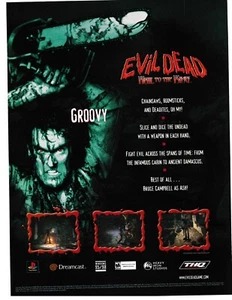 2000 STAMPA VINTAGE ANNUNCIO - PLAYSTATION SERIE DREAMCAST: EVIL DEAD HAIL TO THE KING - Foto 1 di 1