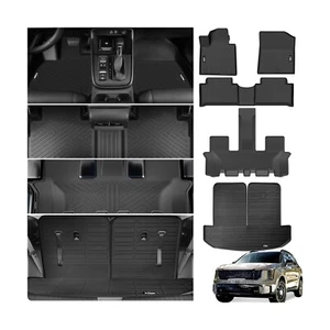 Floor Mats for 2021-2025 Kia Sorento 6&7 Seats (not for Hybrid) Trunk Mat wit... - Picture 1 of 7